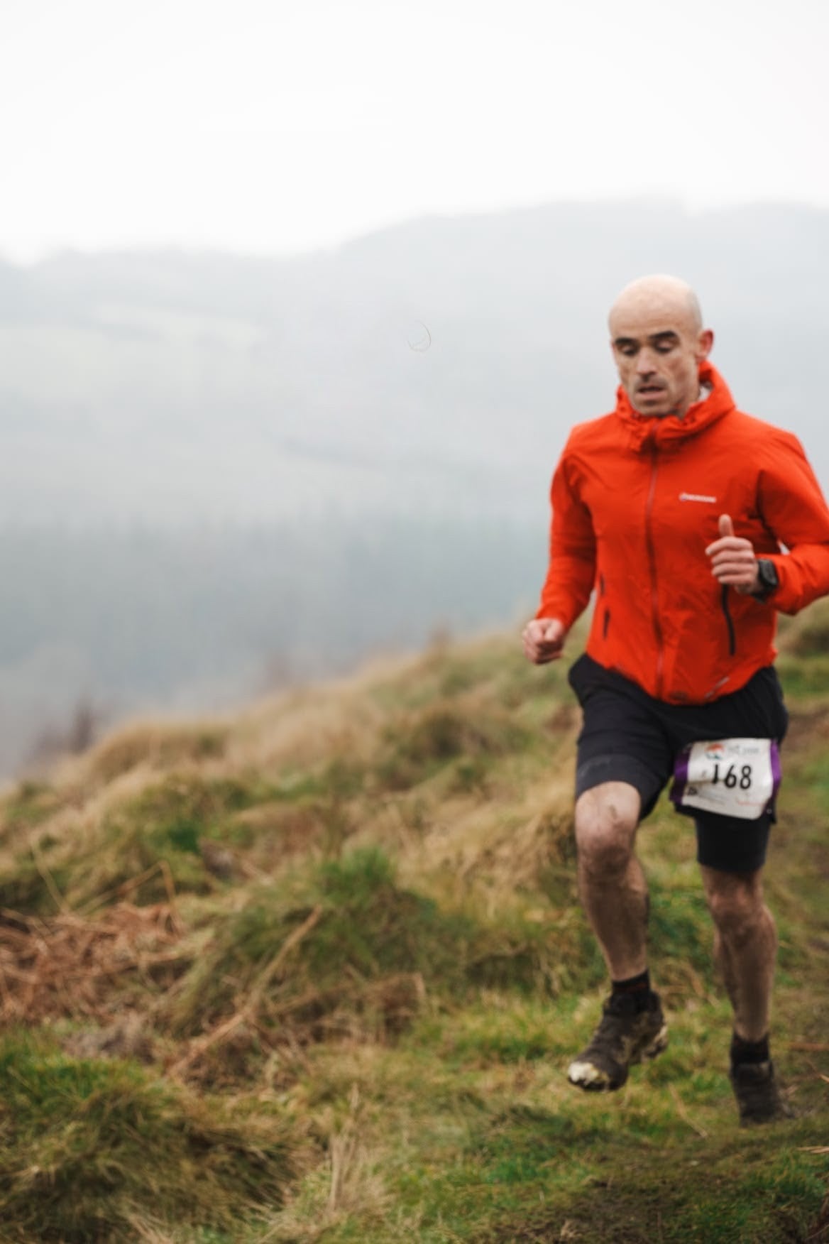 Carl in the Rudry 10k trail race