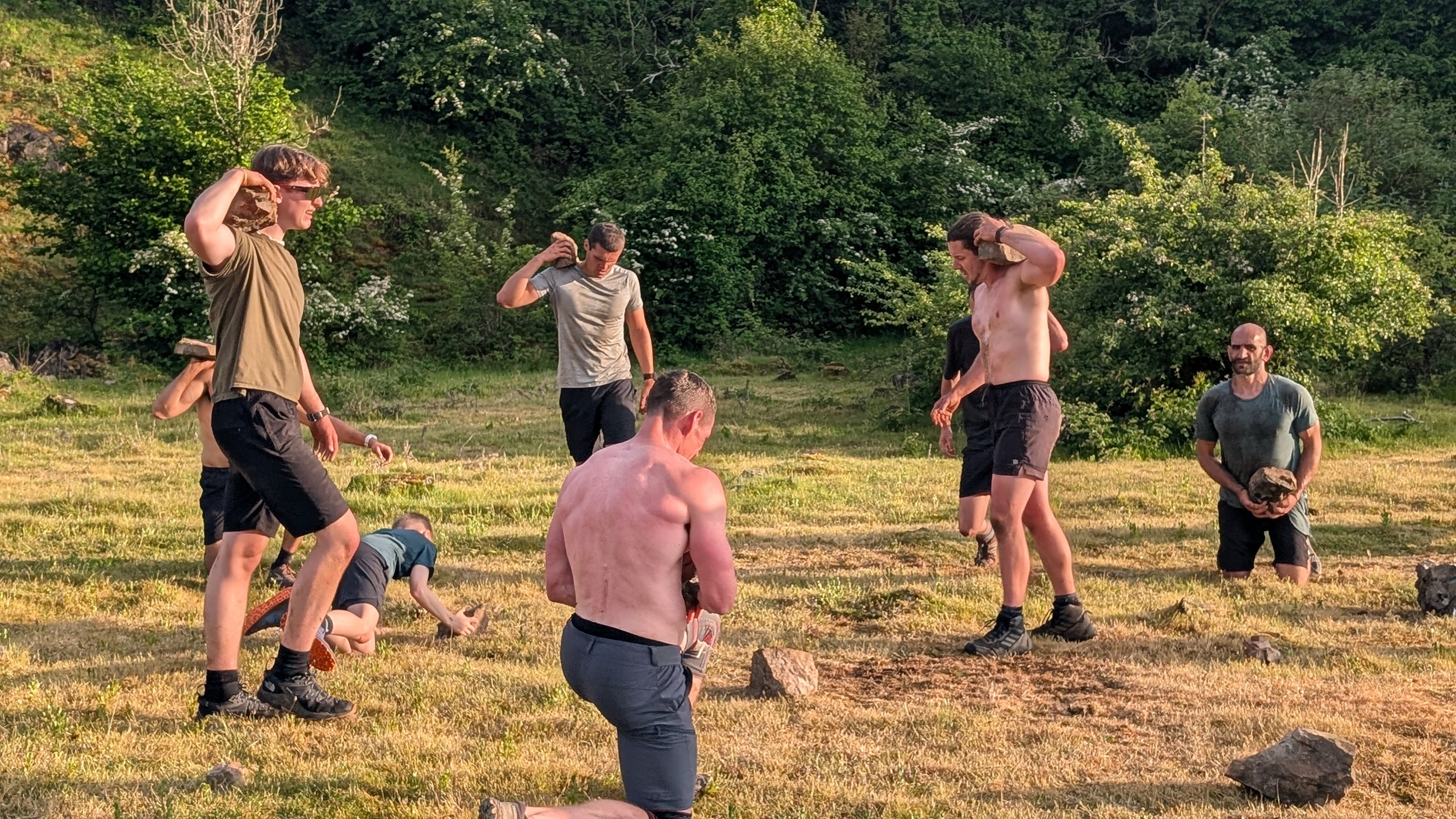 Coed y Werin group strength and fitness session