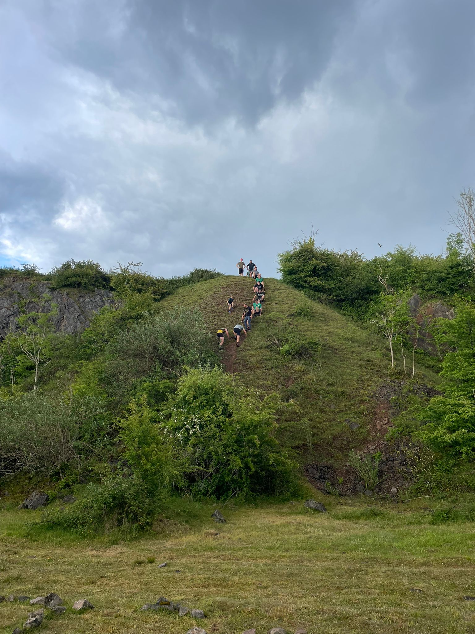 Wild rise hill session near Caerphilly