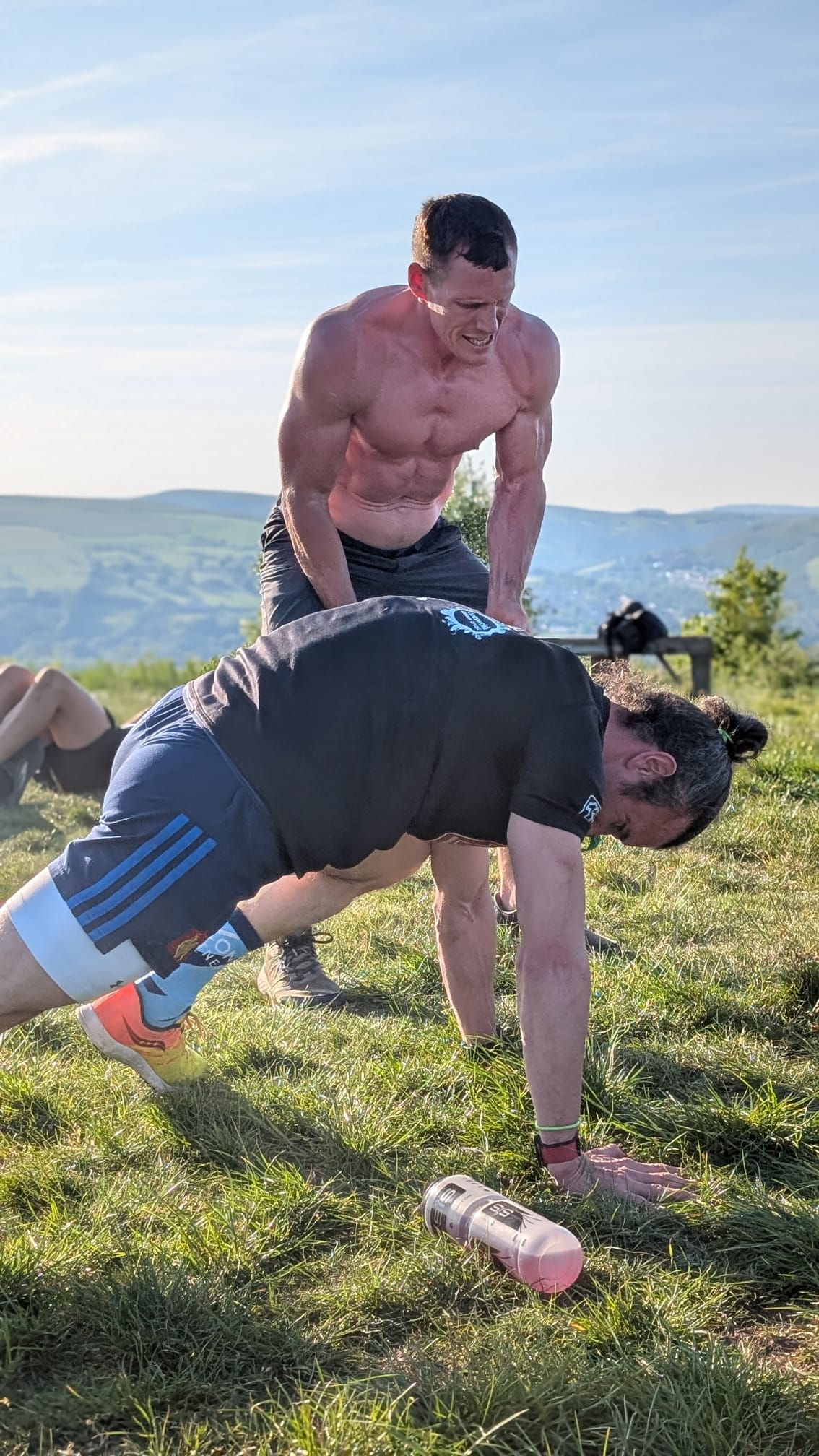 Andy coaching body weght exercises
